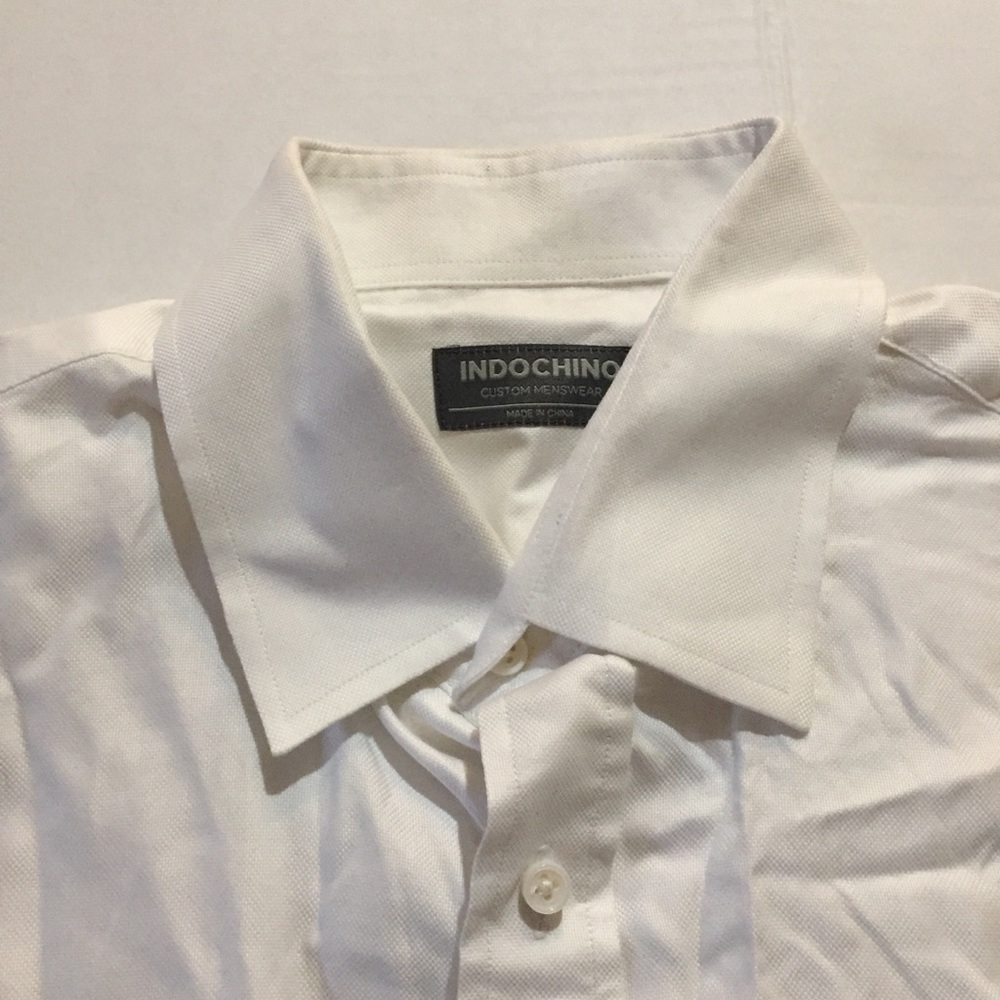 Almost new Indochino white dress shirt